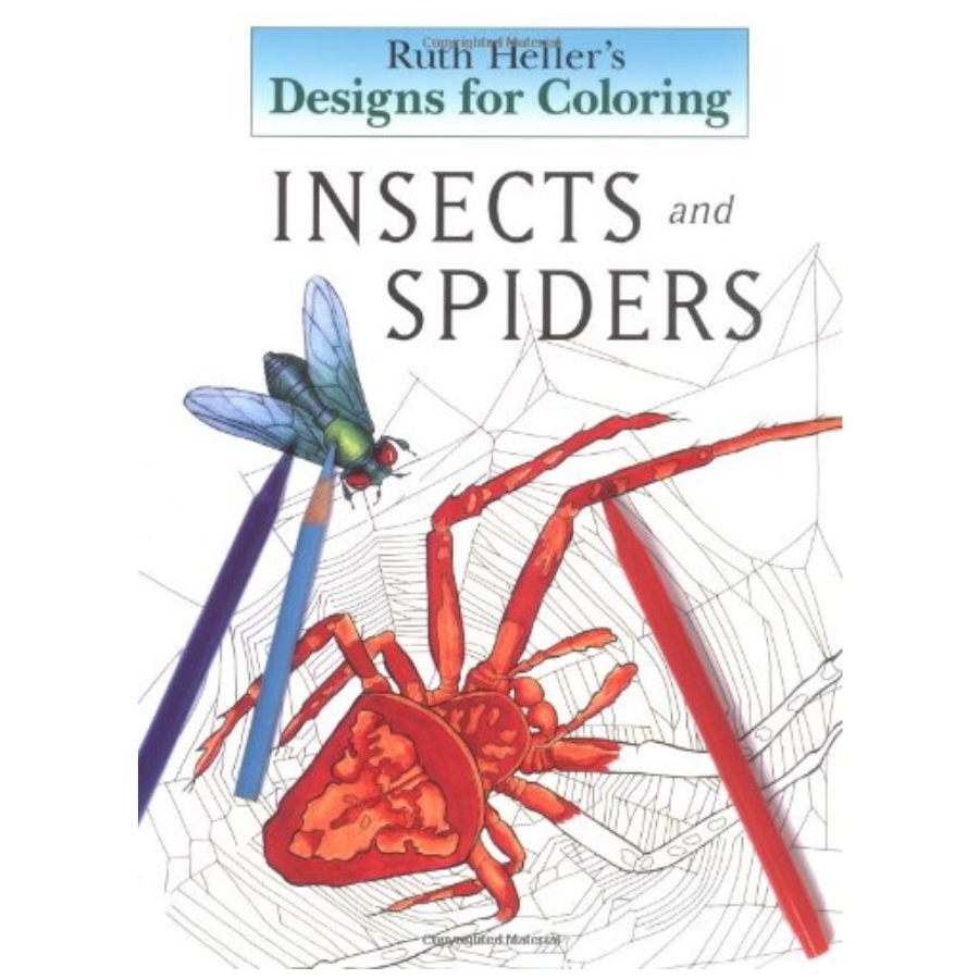 Designs for Coloring: Insects & Spiders