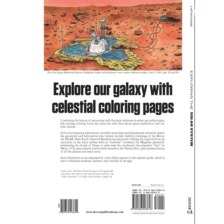 Exploring the Solar System - Coloring Book
