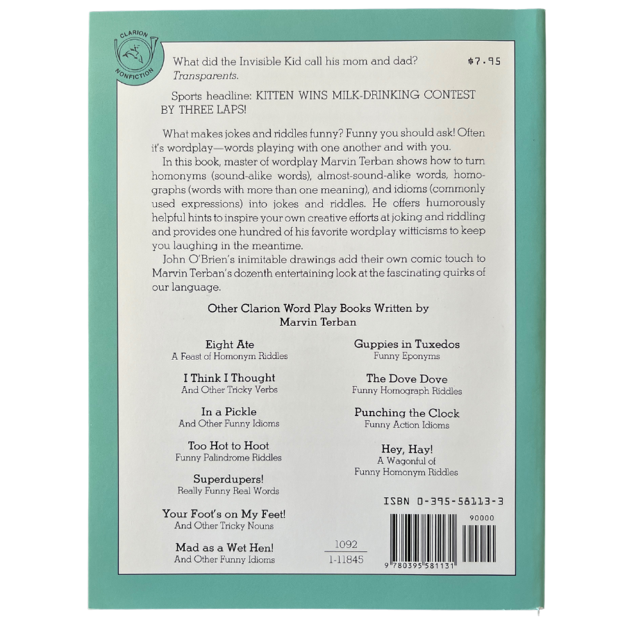 Funny You Should Ask: How to Make Up Jokes and Riddles with Wordplay