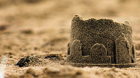 Make Sand Castles Using Coffee Grounds Dough