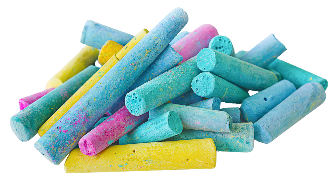 Make Your Own Sugared Chalk for Driveway Art