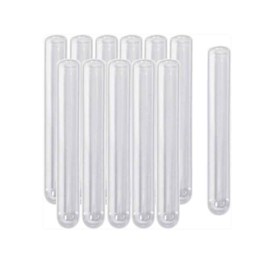 Plastic Test Tubes (Culture Tubes), 15mm x 100mm