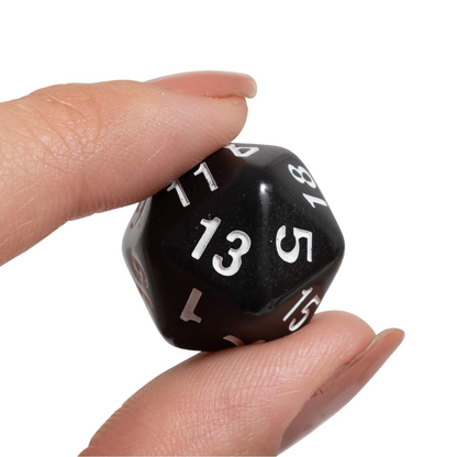 20-Sided Polyhedra Die, Black