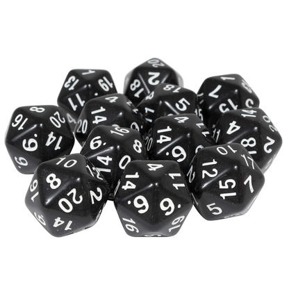 20-Sided Polyhedra Die, Black