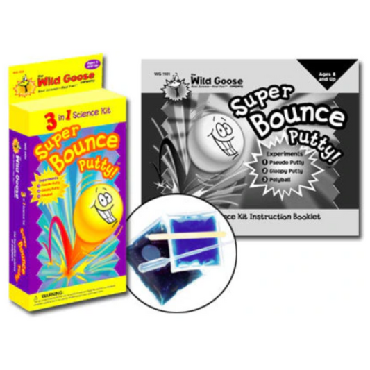 Wild Goose Science 3-in-1 Kit - Super Bounce Putty!