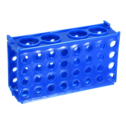 Four-Way Interlocking Test Tube Rack (Blue)