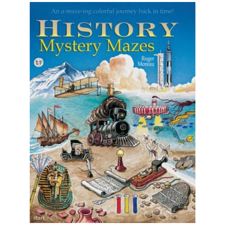 History Mystery Mazes - An A-maze-ing Colorful Journey Back in Time!