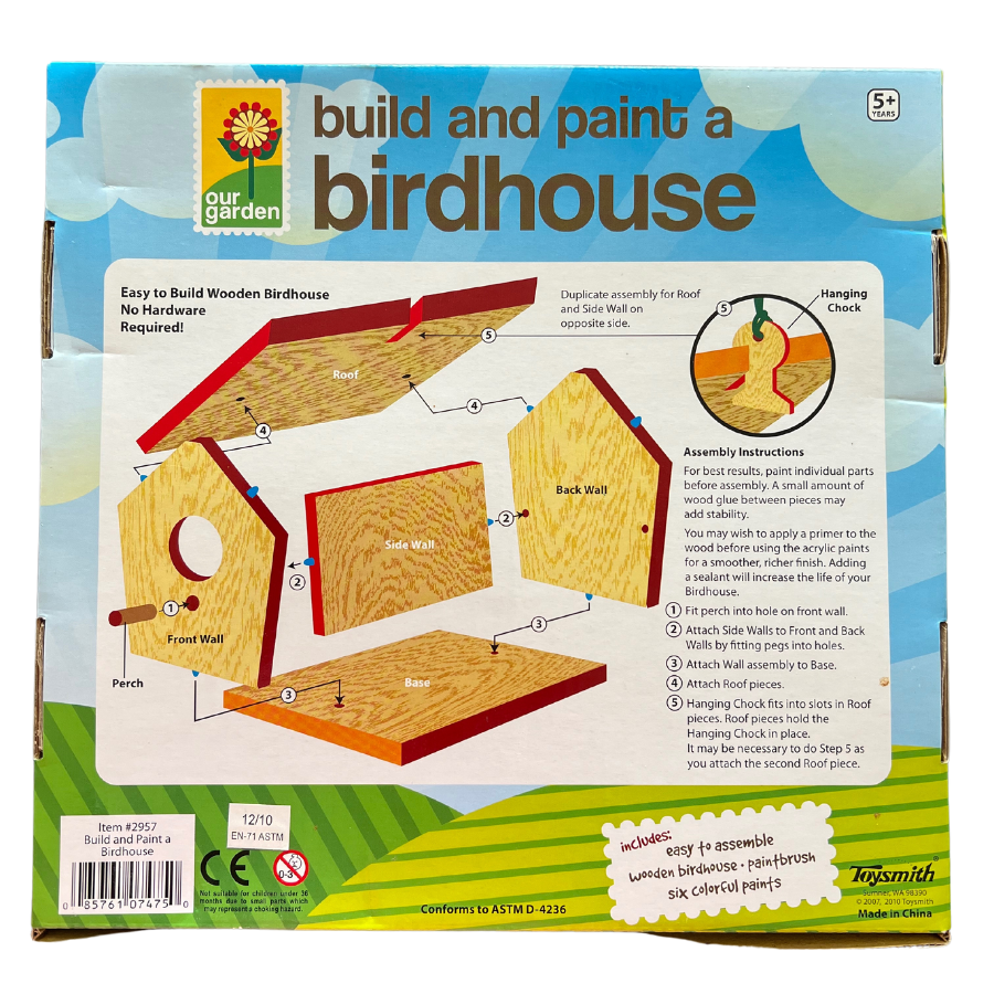 Build and Paint a Birdhouse Kit