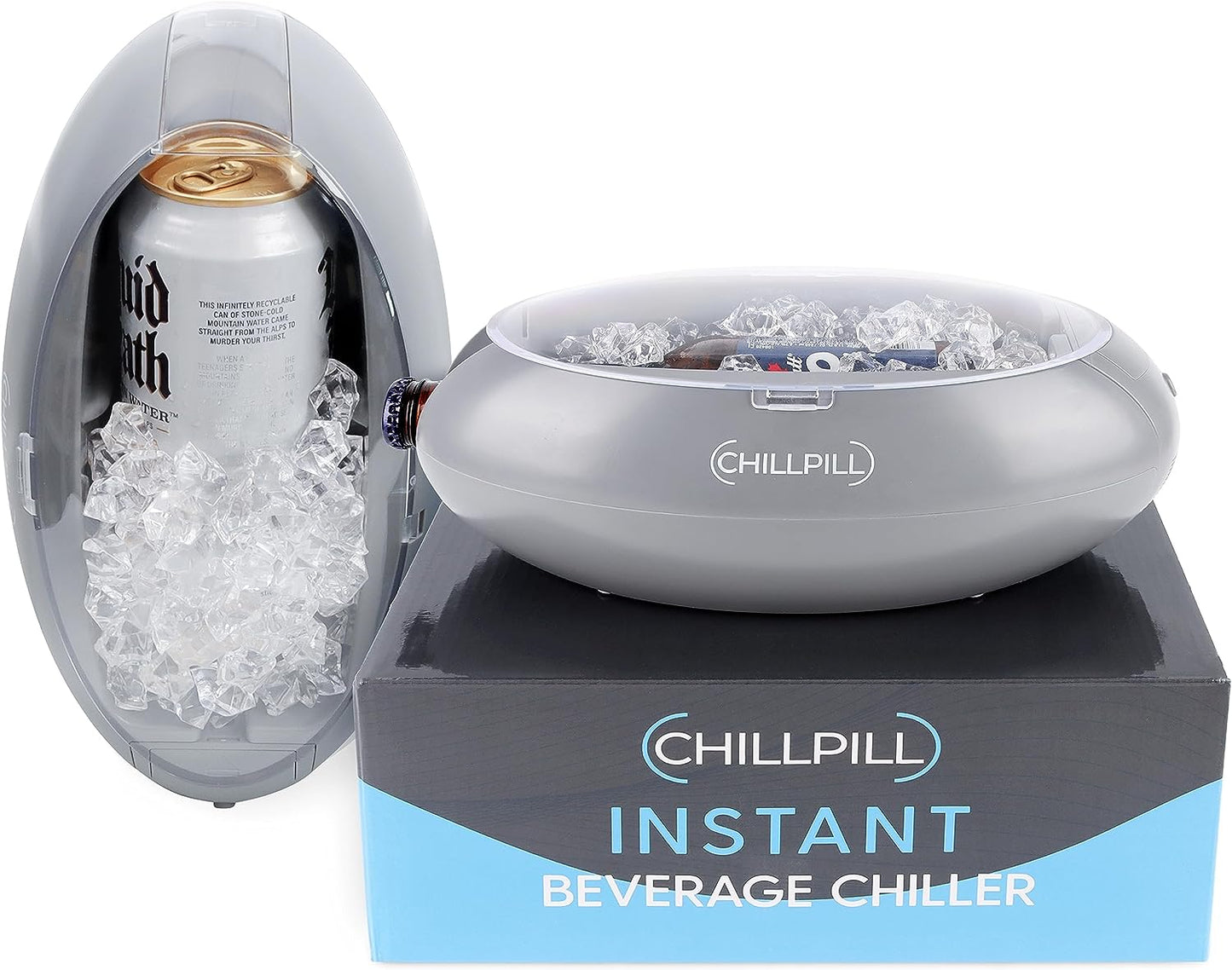 ChillPill Instant Beverage Chiller for Cans and Bottles