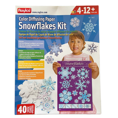 Color Diffusing Paper Snowflakes Kit with Poster