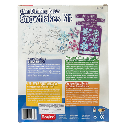 Color Diffusing Paper Snowflakes Kit with Poster