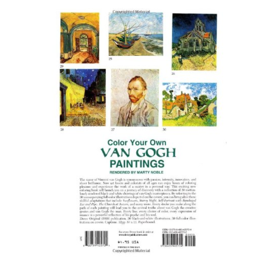 Color Your Own Van Gogh Paintings