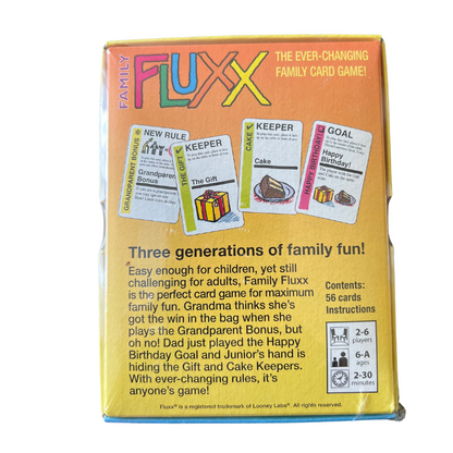 Family Fluxx - The Family Game with Ever-Changing Rules!