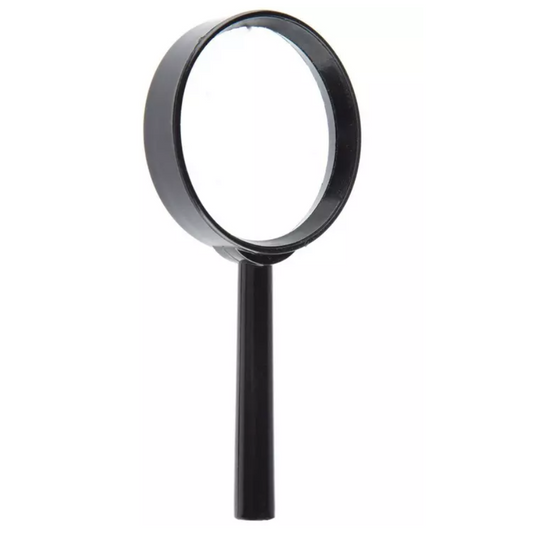 2-1/2" Diameter Round Magnifying Glass, 2x Glass Lens