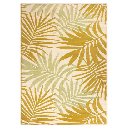 Palm Leaf Indoor/Outdoor Reversible Rug, 5' x 7' (NEW)