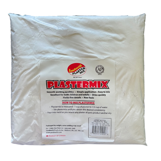 Plaster Mix (Arctic White) by Sandtastik, 2.2 pound bag