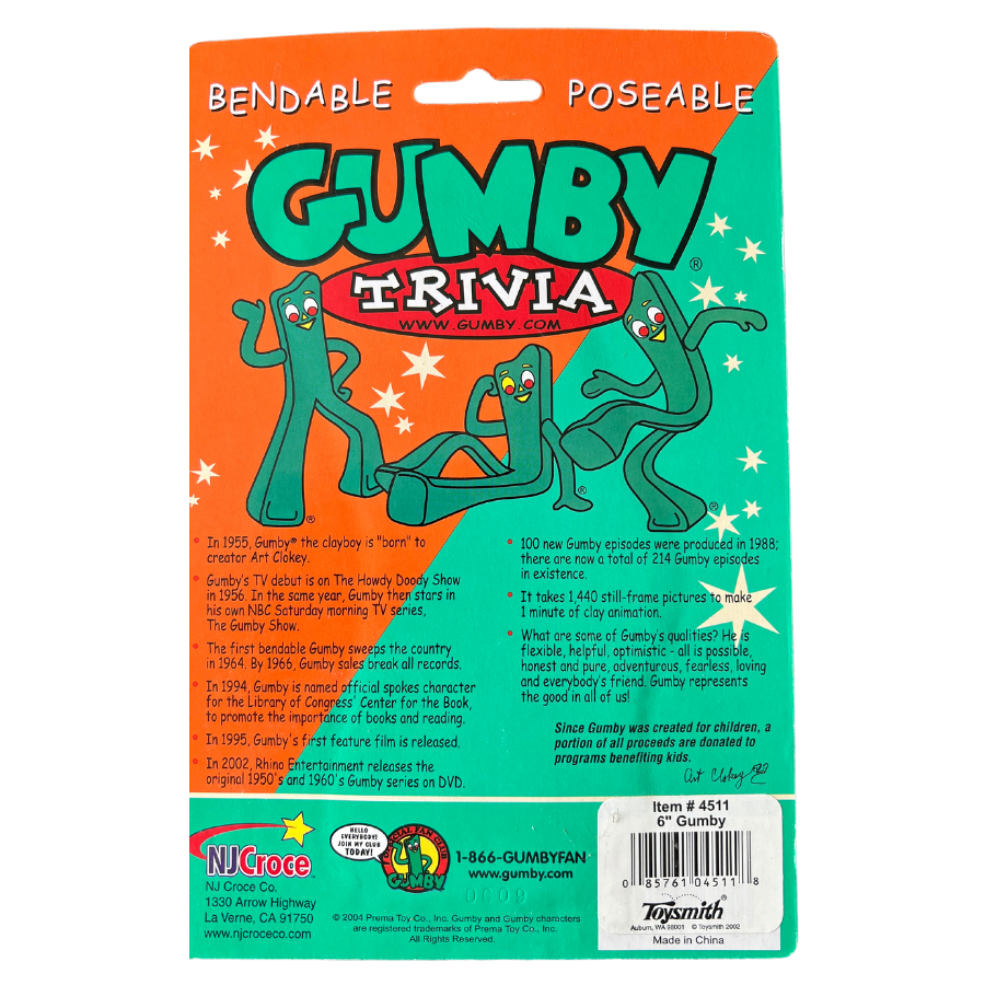 Retro Gumby Poseable Figure, Pokey's Pal, 6-inches