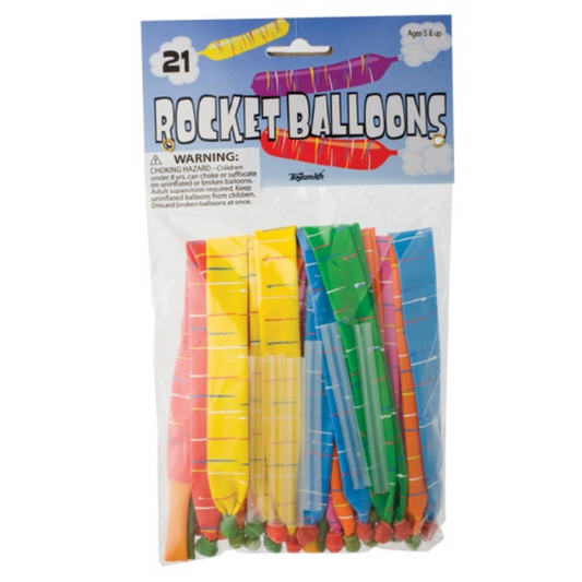 Rocket Balloon Refill Pack, 21 Balloons