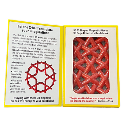 X-Ball, 30 X=Shaped Magnetic Pieces and Guidebook