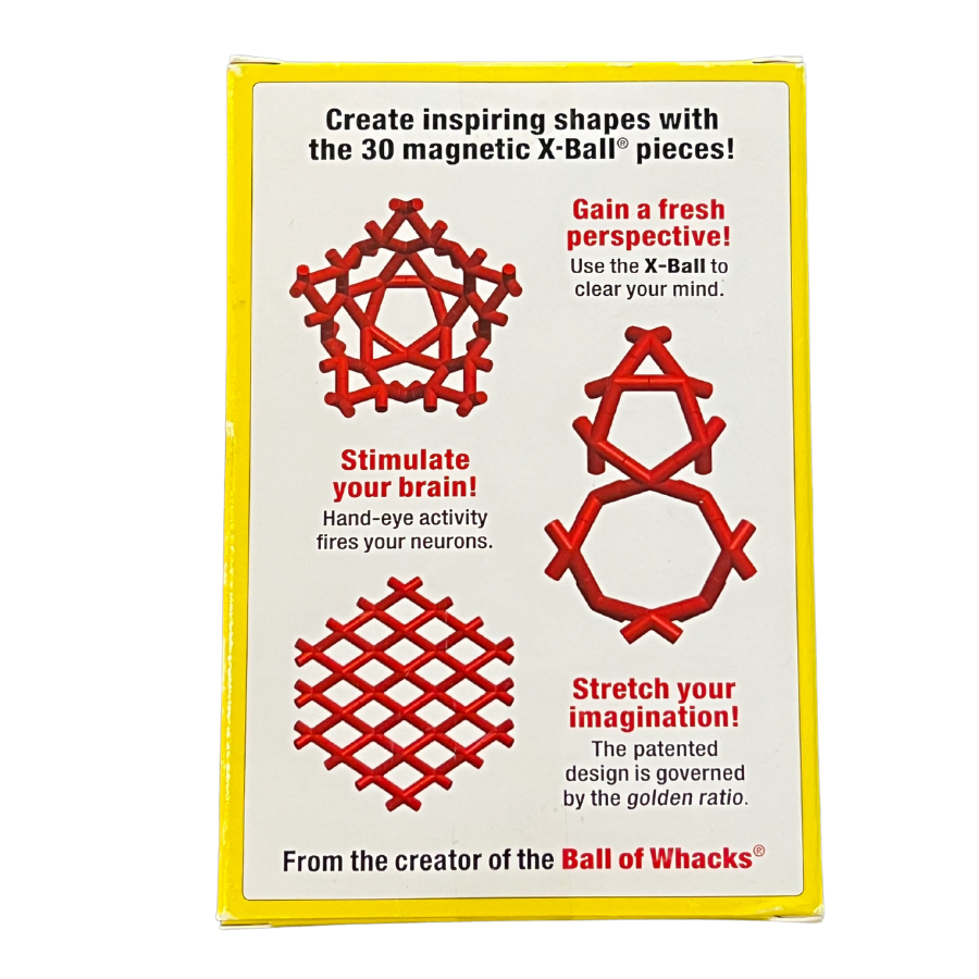 X-Ball, 30 X=Shaped Magnetic Pieces and Guidebook