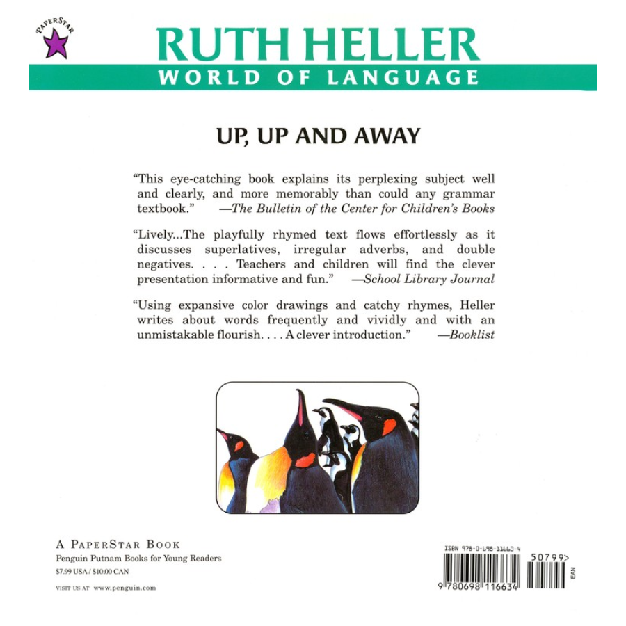 Up, Up, and Away - A Book About Adverbs (Ruth Heller World of Language Series)