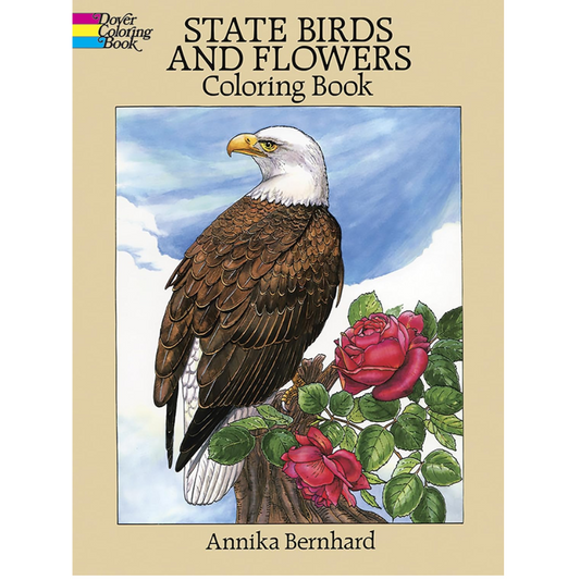 State Birds and Flowers Coloring Book