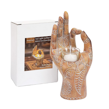 Buddha Hand Tea Light Candle Holder (NEW)