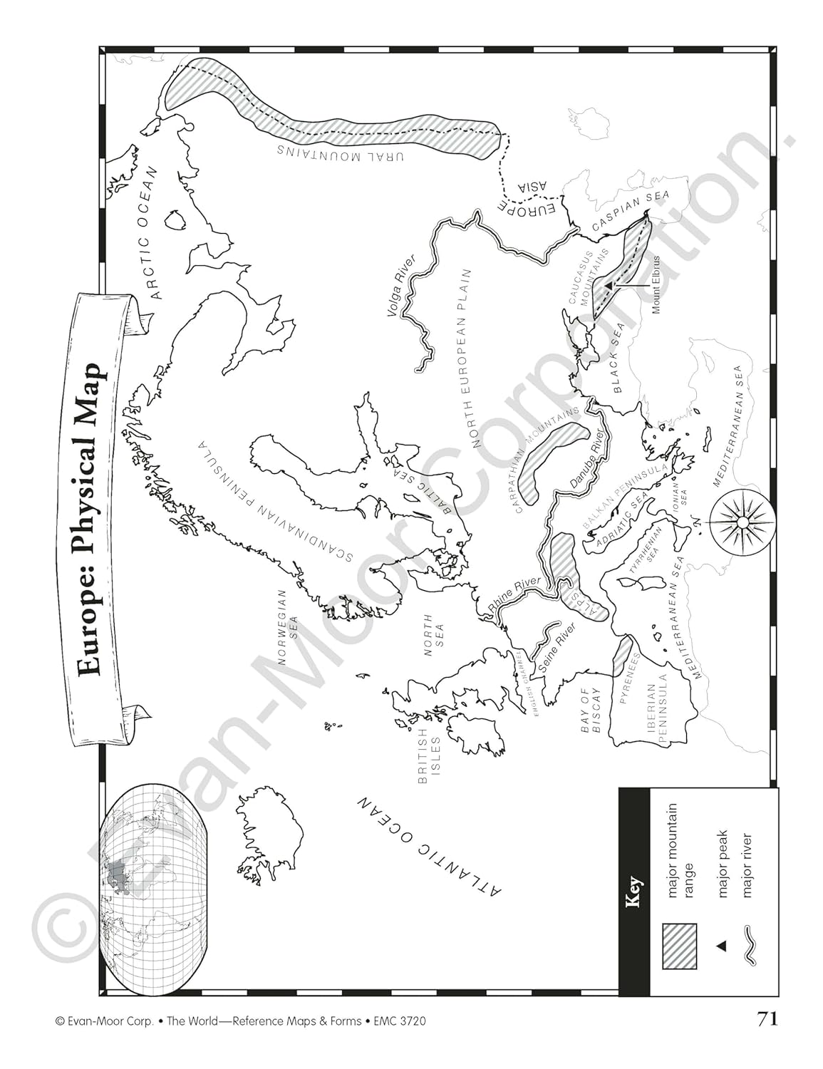 The World, Reference Maps and Forms (Reproducible Resource)