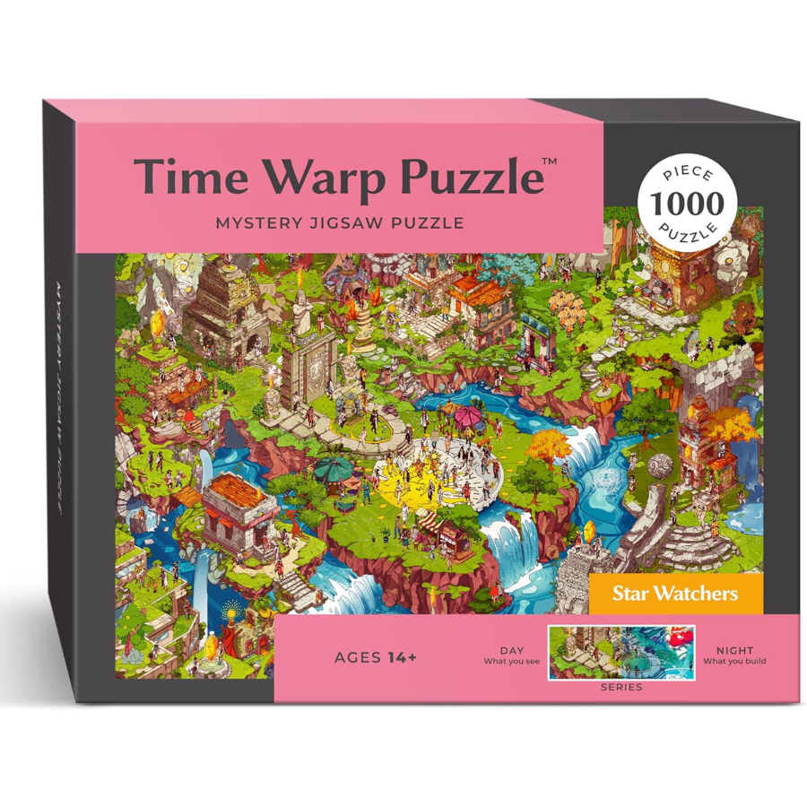 Time Warp Puzzle - Stargazers, 1000 Piece Jigsaw Puzzle, Night Day Series