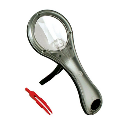 Translucent Megalens Magnifier with Tweezers