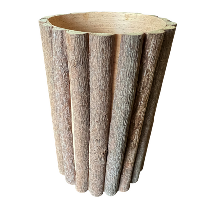 Natural Wood Container - Pencil Holder, Vase, Craft Supply