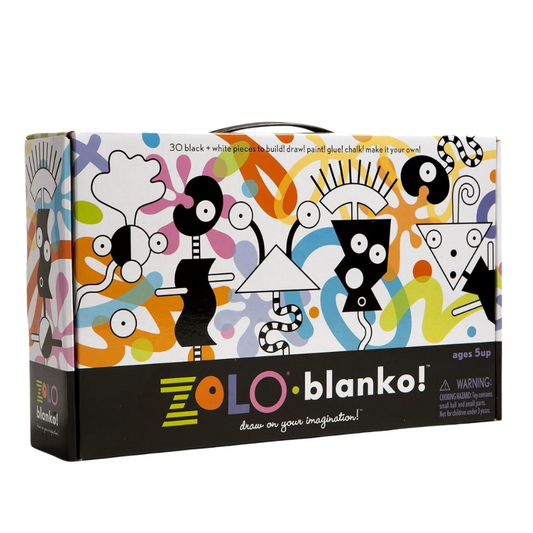 Zolo-Blanko! Playsculpture Building Set, Design Your Own Pieces