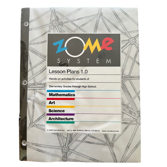 Zome Systems Lesson Plans 1.0 Book by Zometool (NEW)