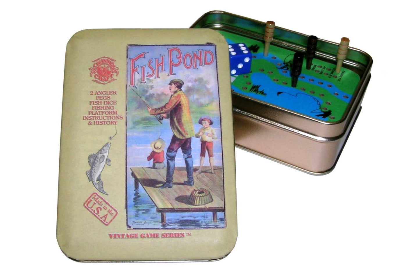 Fish Pond Game in a Tin (Vintage Game Tins Series) by Channel Craft