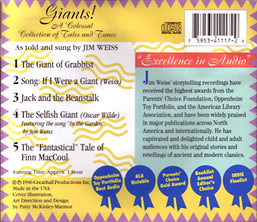 Giants! A Colossal Collection of Tales and Tunes by Greathall Productions, Read by Jim Weiss, Audio CD