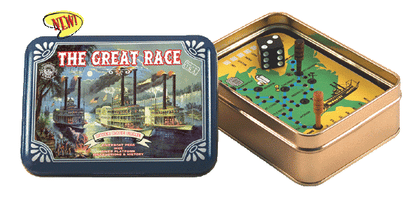 The Great Riverboat Race Game in a Tin (Vintage Game Tins Series) by Channel Craft