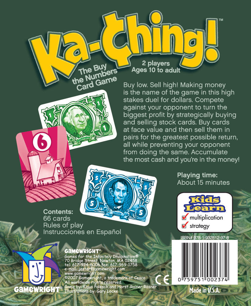 Ka-Ching!, The Buy the Numbers Card Game (2007) by Gamewright