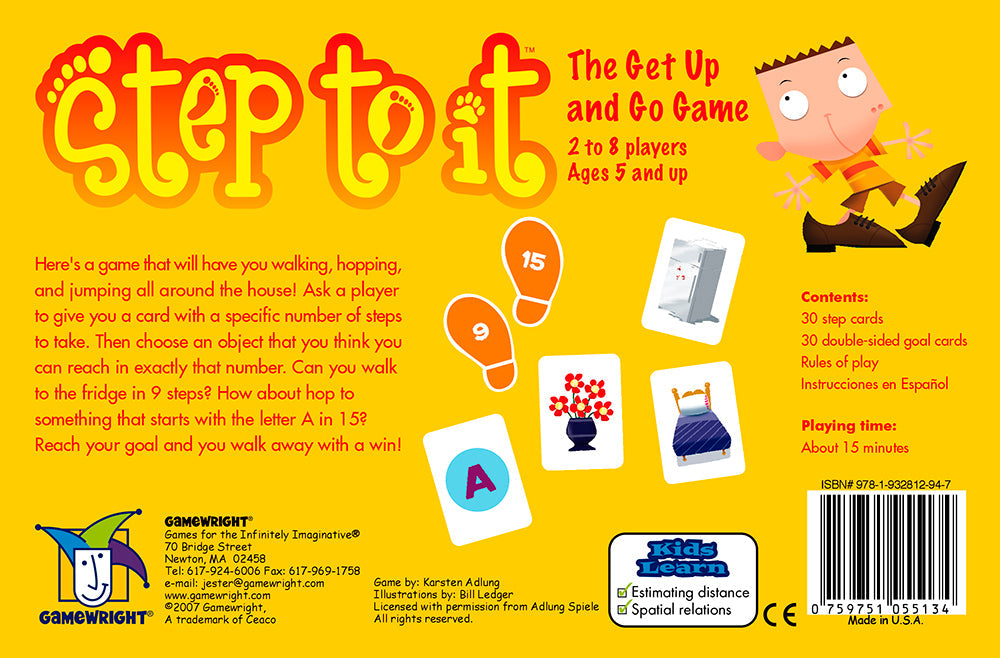 Step to It - The Get Up and Go Game (2007) by Gamewright