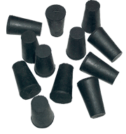 Rubber Test Tube Stoppers, Size #00, Set of 12