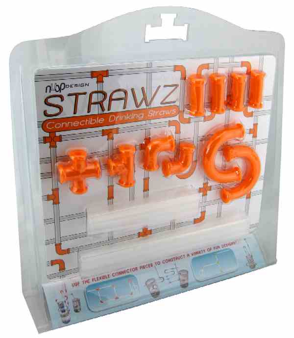 DIY Drinking Strawz Construction Set (Orange)