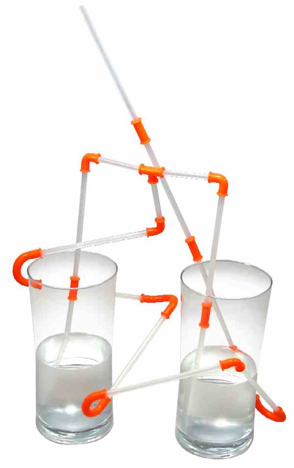 DIY Drinking Strawz Construction Set (Orange)