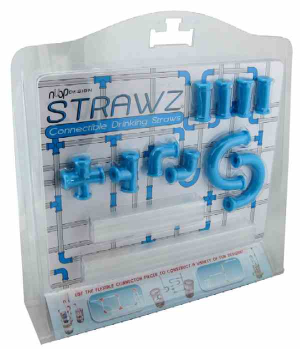 DIY Drinking Strawz Construction Set (Blue)