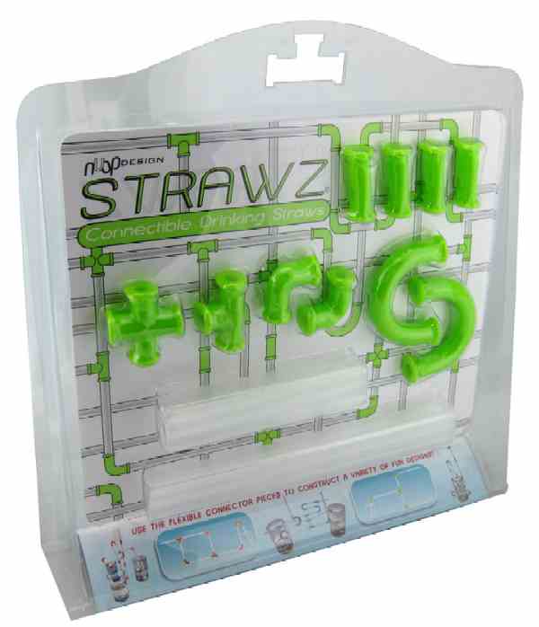 DIY Drinking Strawz Construction Set (Lime)