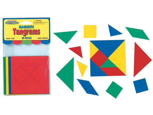 Tangram Magnets, Math Magnets (28 Pieces) by Learning Advantage