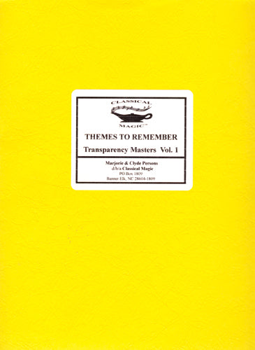 Themes to Remember, Volume 1 Reproducibles (Classical Magic Music Series)