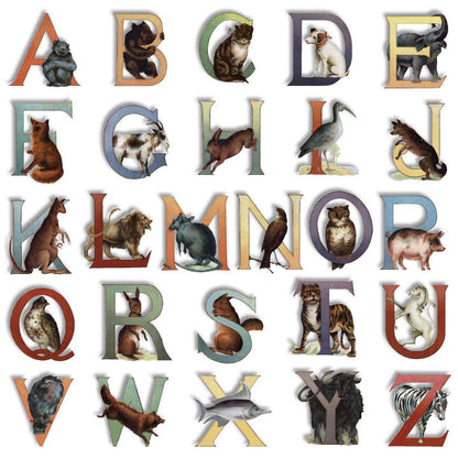 Animal Alphabet Stickers by Laughing Elephant