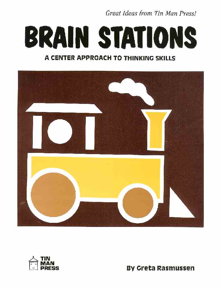 Brain Stations, A Center Approach to Thinking Skills