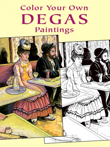 Color Your Own Degas Paintings