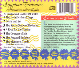 Egyptian Treasures: Mummies and Myths by Greathall Productions, Read by Jim Weiss, Audio CD