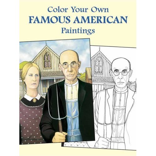 Color Your Own Famous American Paintings